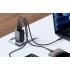 Mcdodo CH-1544 GaN wall charger, 2x USB-C, 1x USB, 67W + USB-C to Lightning cable (black)